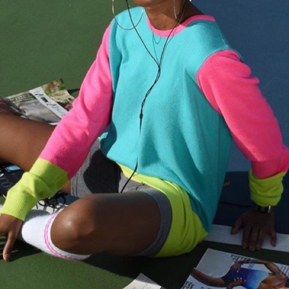 Neon Colorblock Sweater